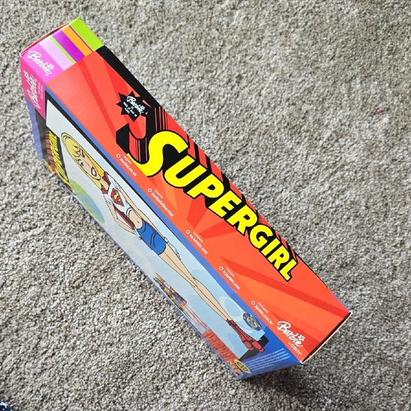 Barbie Supergirl Doll with Red and Blue Costume - Picture 5 of 8